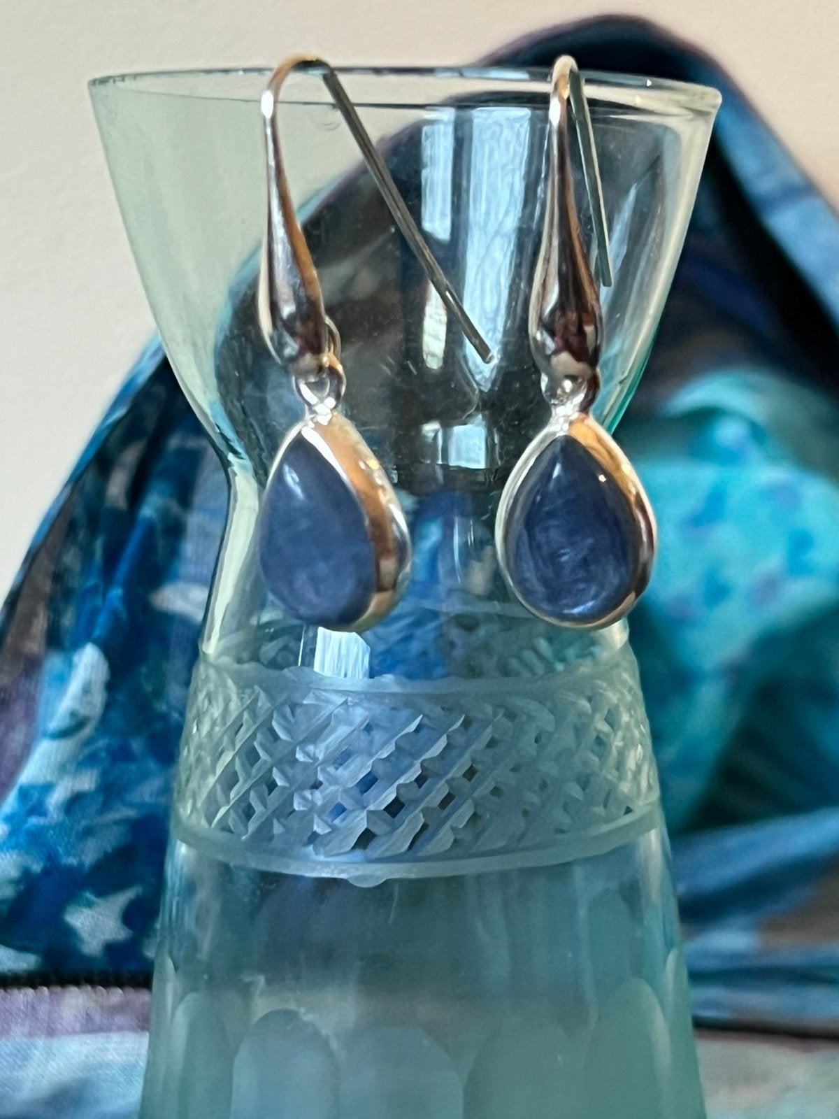 Kyaniet beschermt loslaten blokkades vertrouwen eigen regie, Sieraden, Tassen en Uiterlijk, Hangers, Blauw, Magnolia11, Nieuw