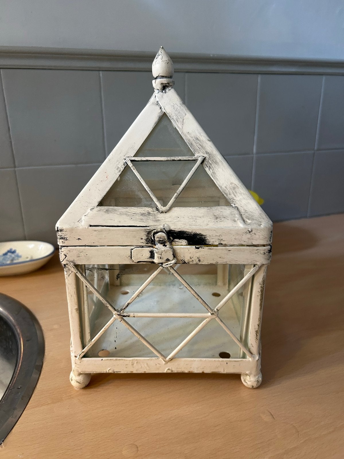 Brocante gietijzeren lantaarn - Sfeervolle decoratie, Ophalen