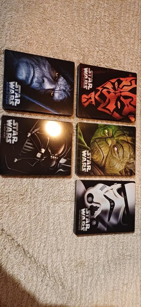 Steelbook Star wars 1 2 4 5 6, Ophalen of Verzenden, Actiefiguurtje