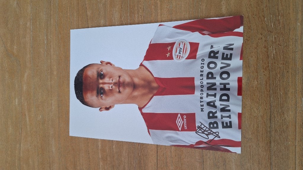 Foto 20x30 cm met handtekening; Mohamed Ihatarren # PSV RKC, Ophalen of Verzenden, Nieuw, PSV, Overige typen