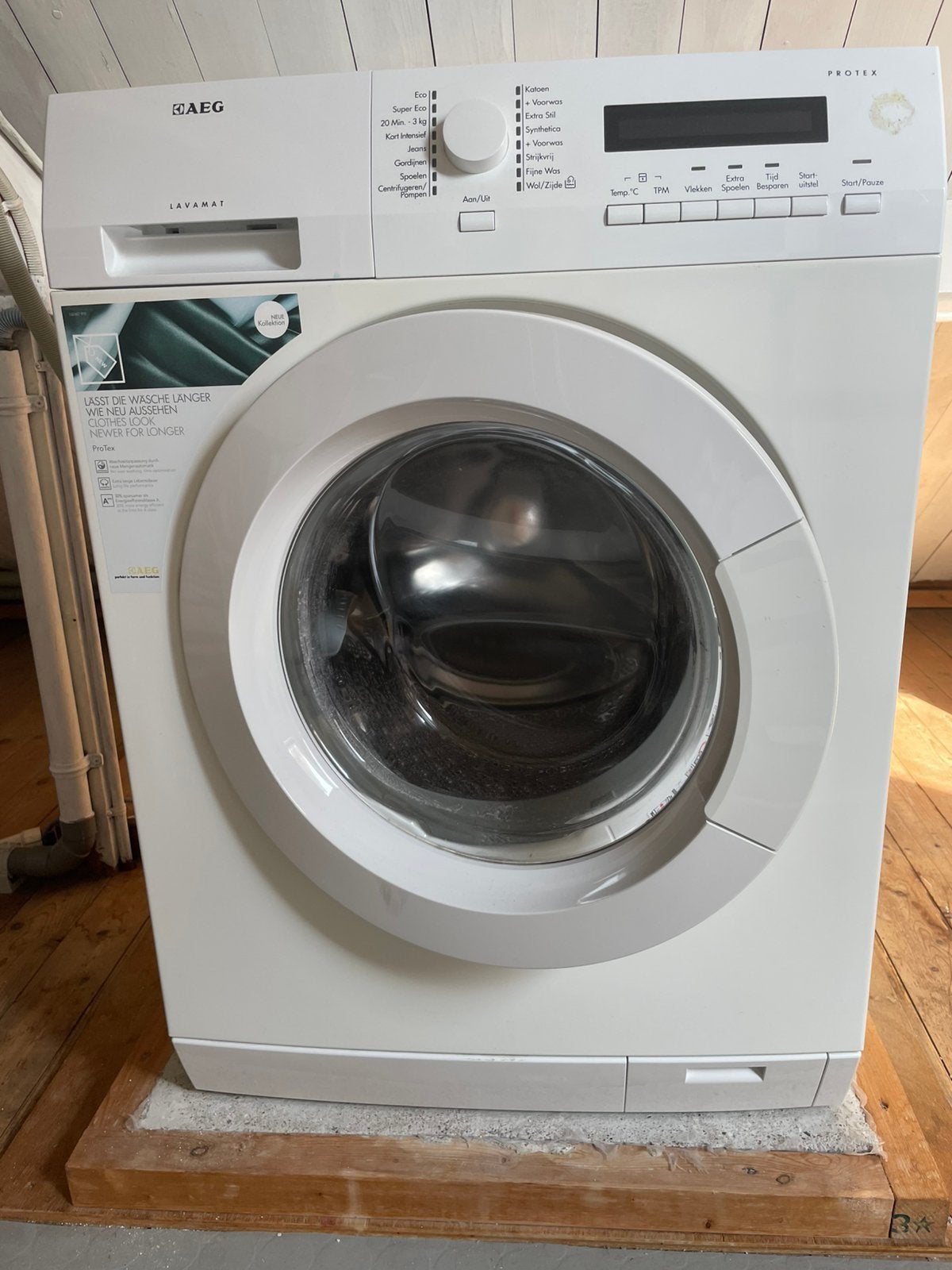 AEG wasmachine, Witgoed en Apparatuur, Ophalen, Zo goed als nieuw, 85 tot 90 cm, 1200 tot 1600 toeren