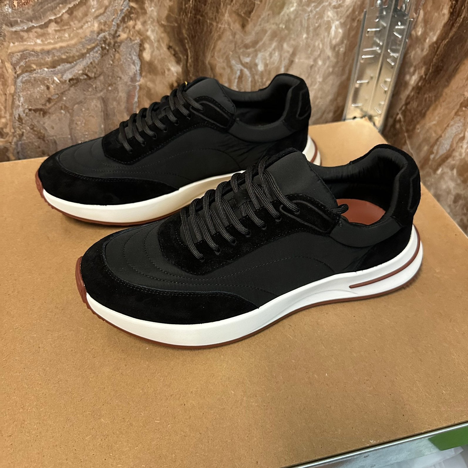 Loro Piana - Week End Walk - Nieuw - 39 t/m 46, Kleding | Heren, Schoenen, Ophalen of Verzenden, Zwart, Sneakers of Gympen