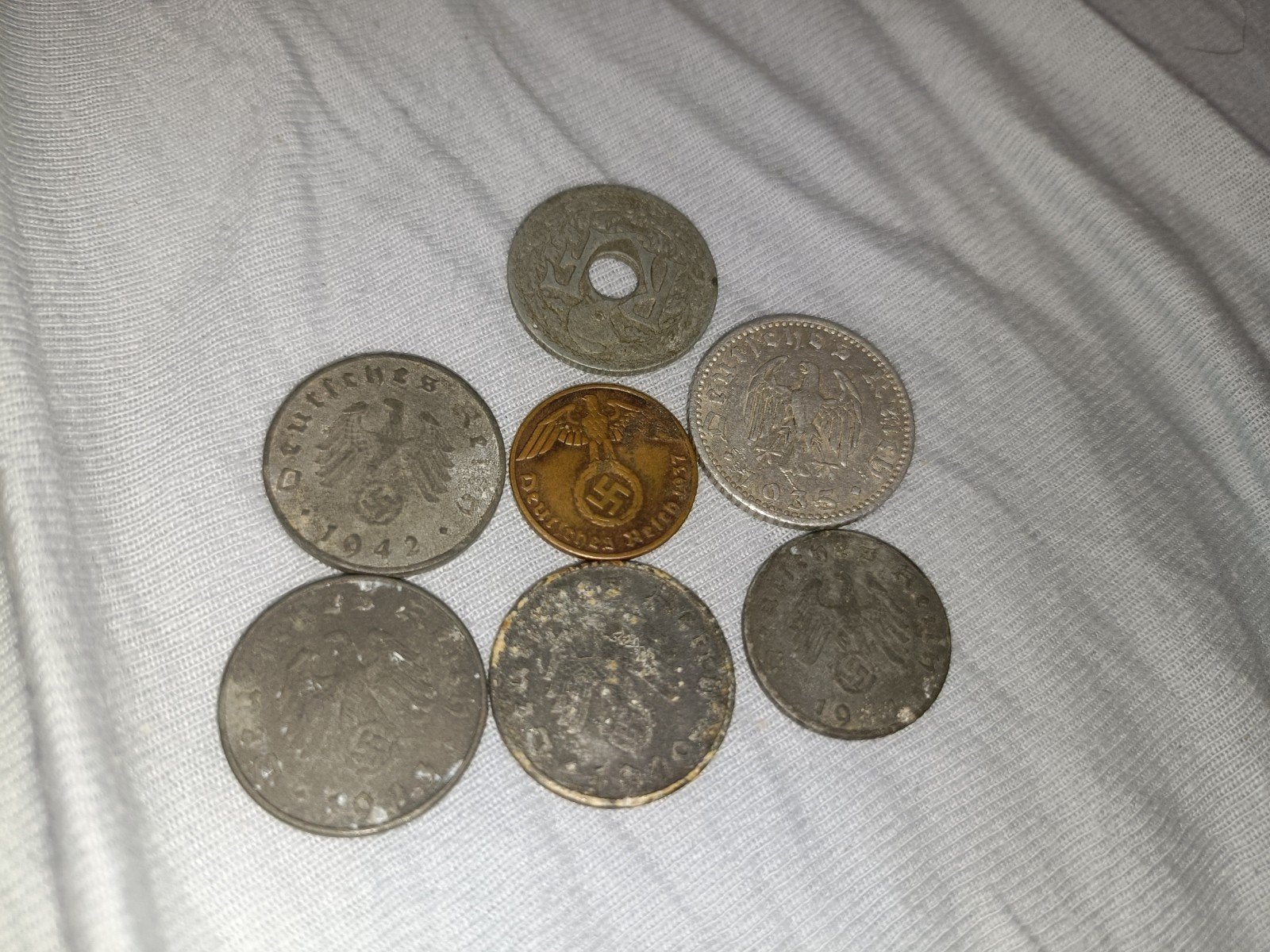 Diverse oude munten, waaronder Duits, Ophalen of Verzenden, Duitsland, Setje