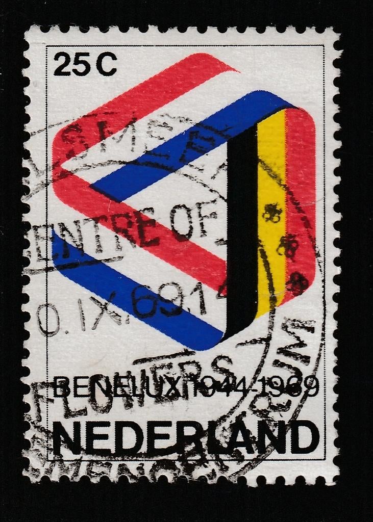 nvph 930 met stempel Aalsmeer (10420), Postzegels en Munten, Ophalen of Verzenden, Na 1940, Gestempeld