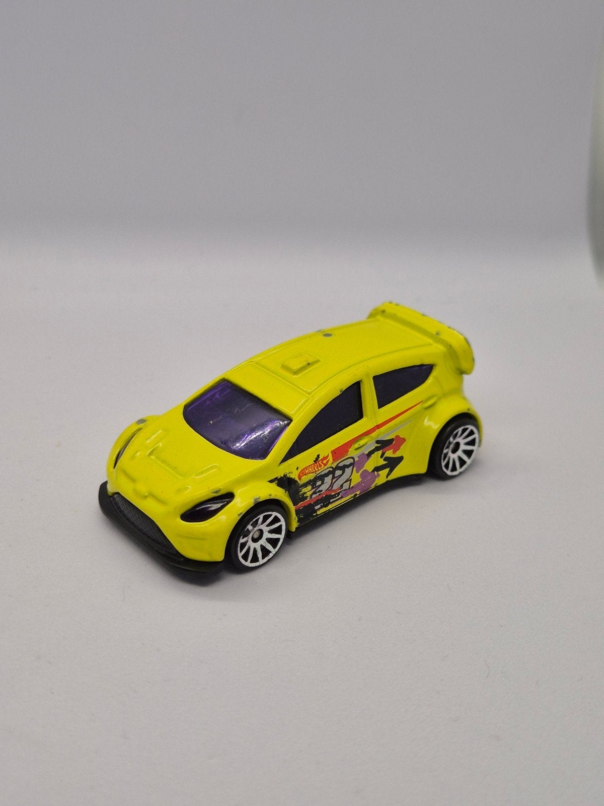 Hot Wheels '12 Ford Fiesta - Geel Rally Modelauto, Ophalen of Verzenden
