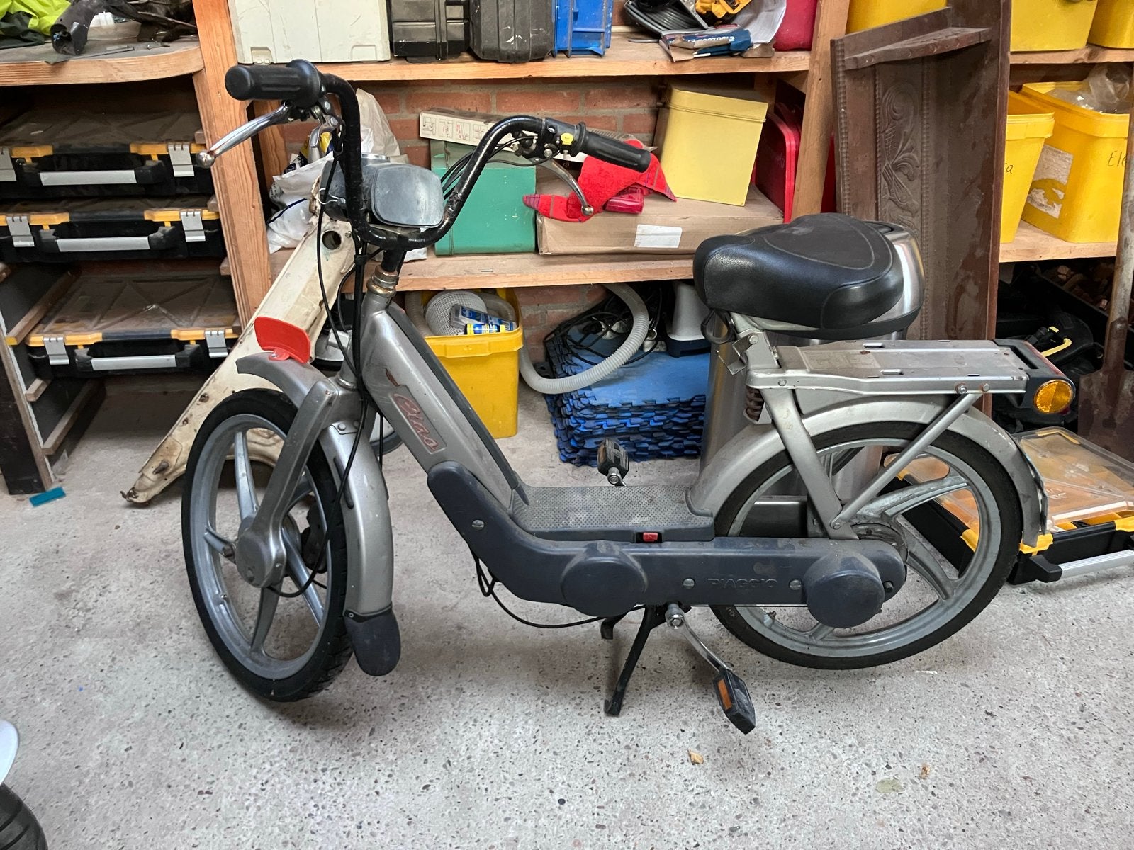 Vespa/Piaggio Ciao rollend frame met kenteken, Fietsen en Brommers, Gebruikt, Overige modellen, Ophalen of Verzenden, Benzine