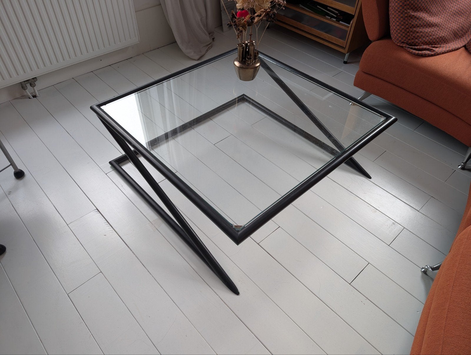 Harvink Z-salontafel (Model Z) uit de jaren '80, Huis en Inrichting, Ophalen of Verzenden, Glas