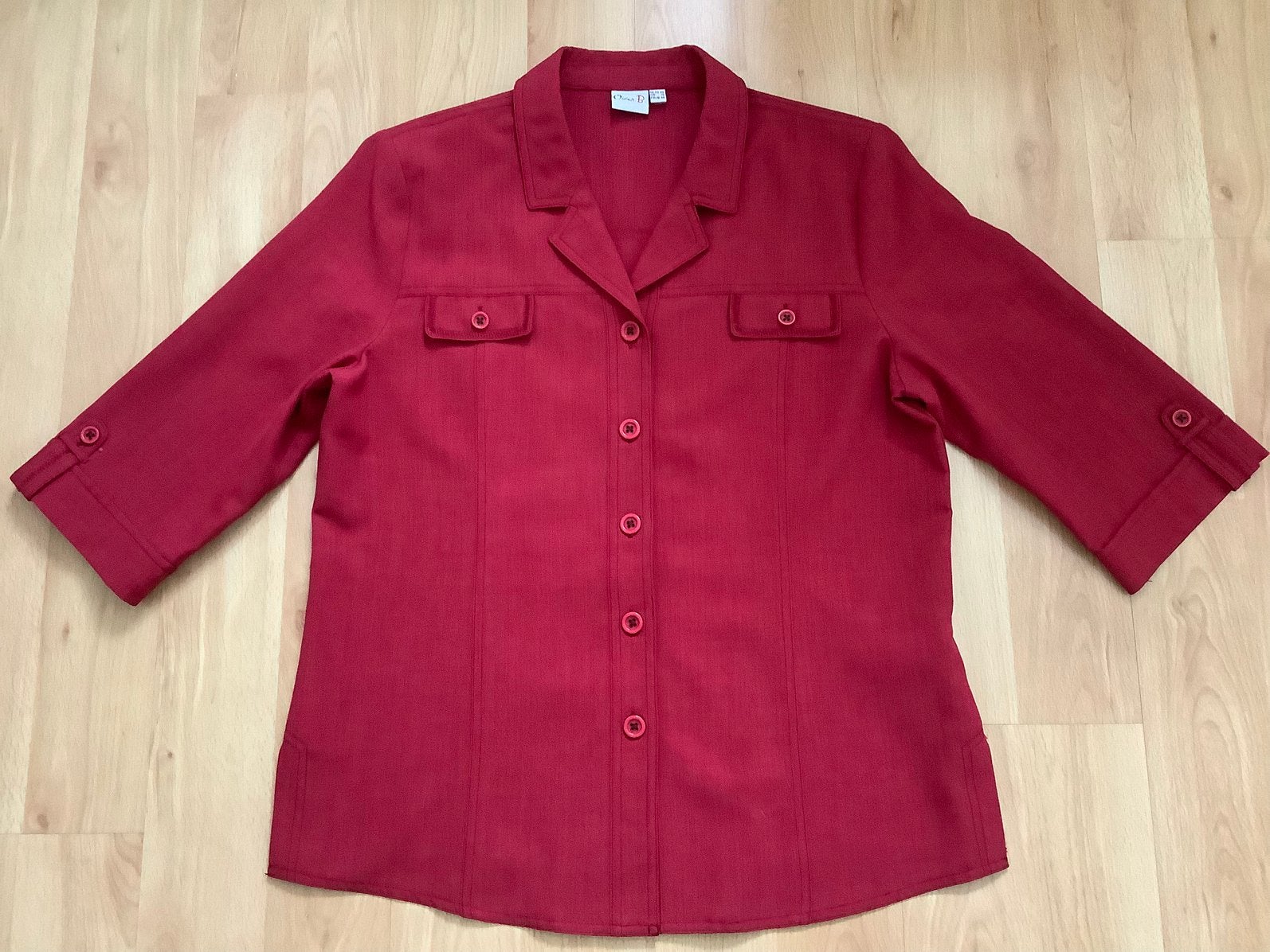 Oscar B. Blouse - Maat 42, Kleding | Dames, Ophalen of Verzenden, Zo goed als nieuw, Maat 42/44 (L), Rood