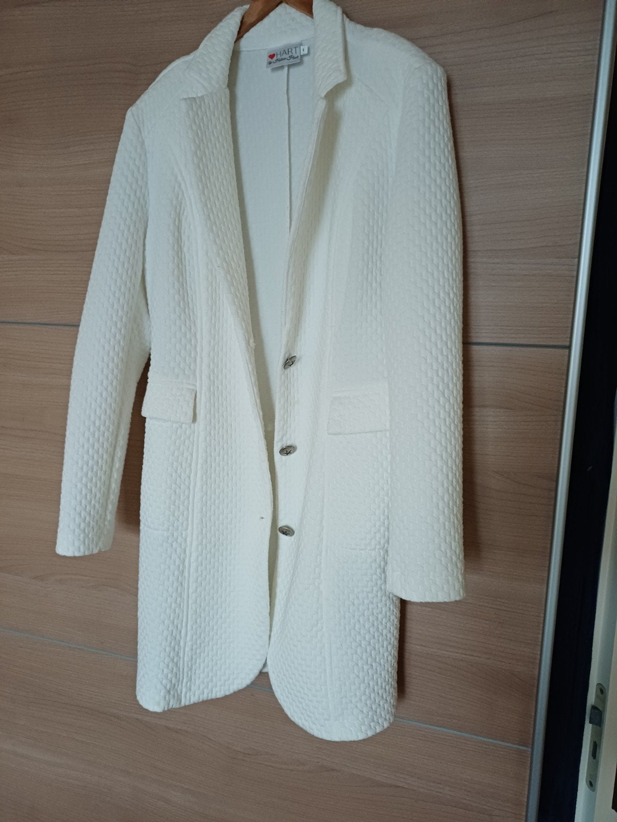 dames jas/vest, Ophalen of Verzenden, Zo goed als nieuw, Maat 38/40 (M), Wit
