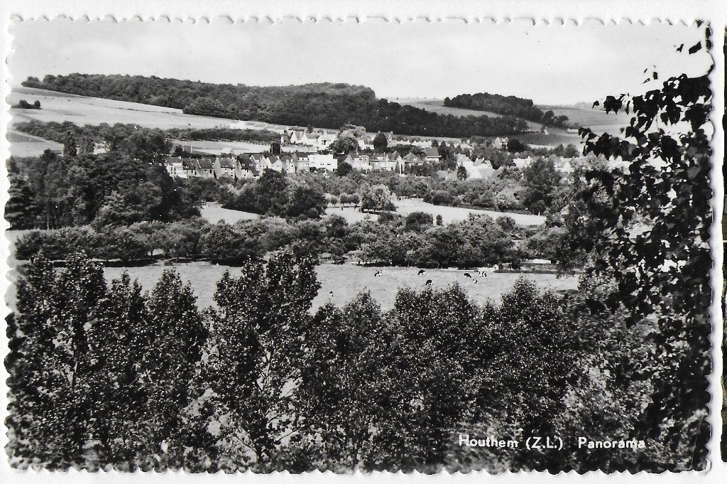 Houthem Panorama Oude gelopen Ansichtkaart ( B3116 ), Ophalen of Verzenden, 1960 tot 1980, Gelopen