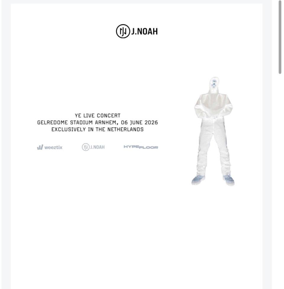 kanye west kaartje 6juni