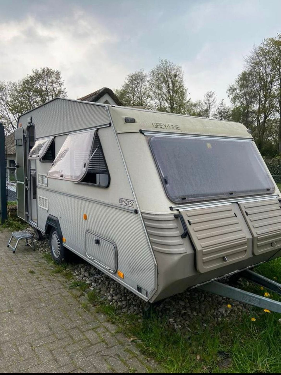 Kip Greyline 42-TRZ 1990, Caravans en Kamperen, Caravans, Vast bed, Kip, Treinzit, Particulier