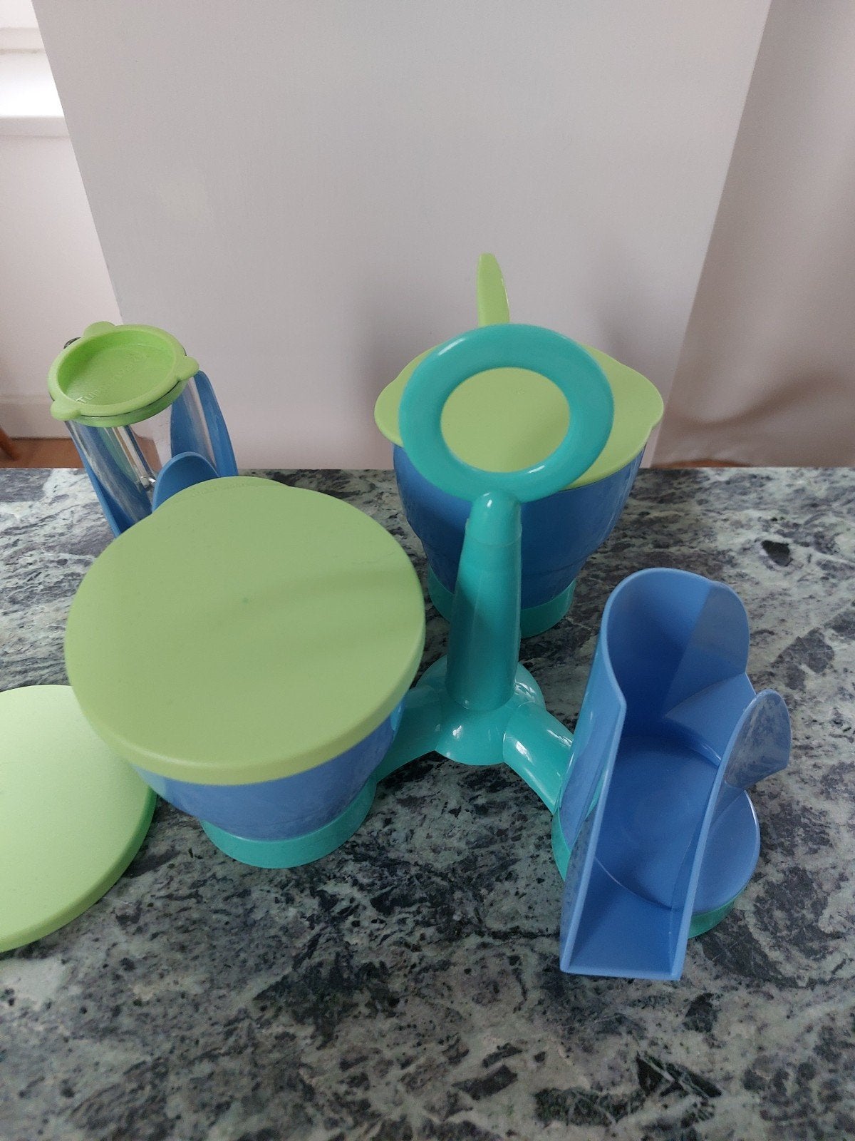 Tupperware Party Trio retro serveerset tafelcarrousel NIEUW, Ophalen, Nieuw, Overige typen, Met deksel