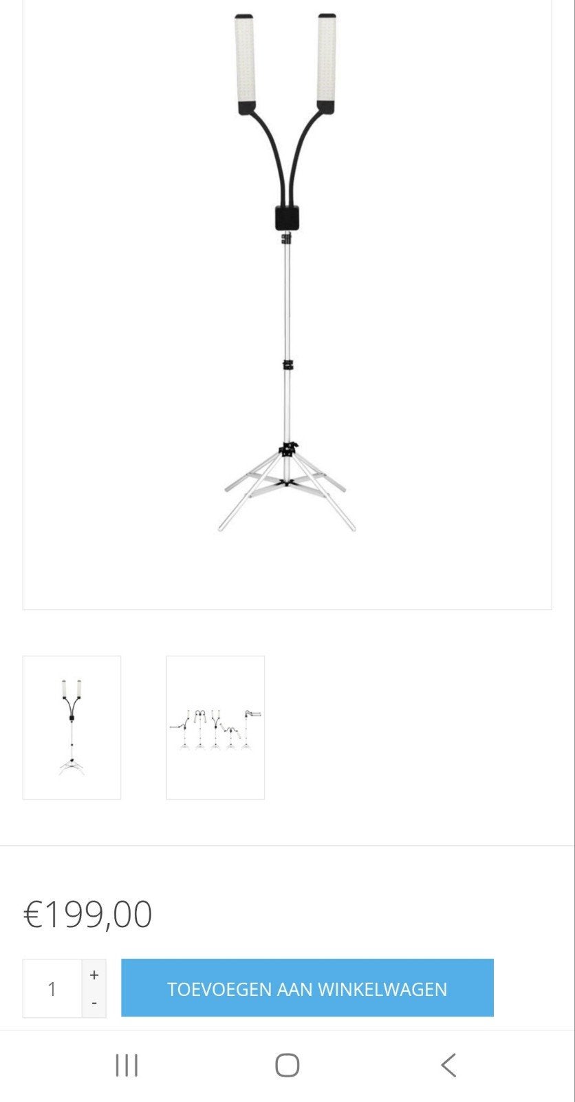 MBS Mega Beauty Shop Professionele LED Beautylamp/Wimperlamp, Ophalen, Gehele gezicht, Nieuw, Toebehoren