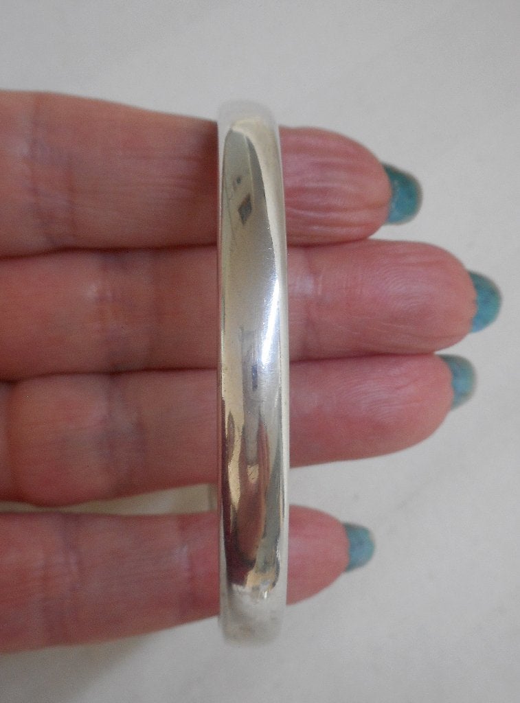 Zilveren vintage slavenarmband nr.837, Sieraden, Tassen en Uiterlijk, Armbanden, Verzenden, Zo goed als nieuw, Zilver, Zilver