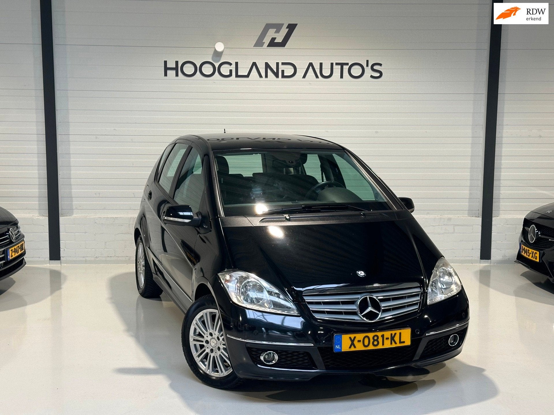 Mercedes-Benz A-klasse 160 Elegance 2010 Automaat, Auto's, Euro 5, 15 km/l, Zwart, Startonderbreker