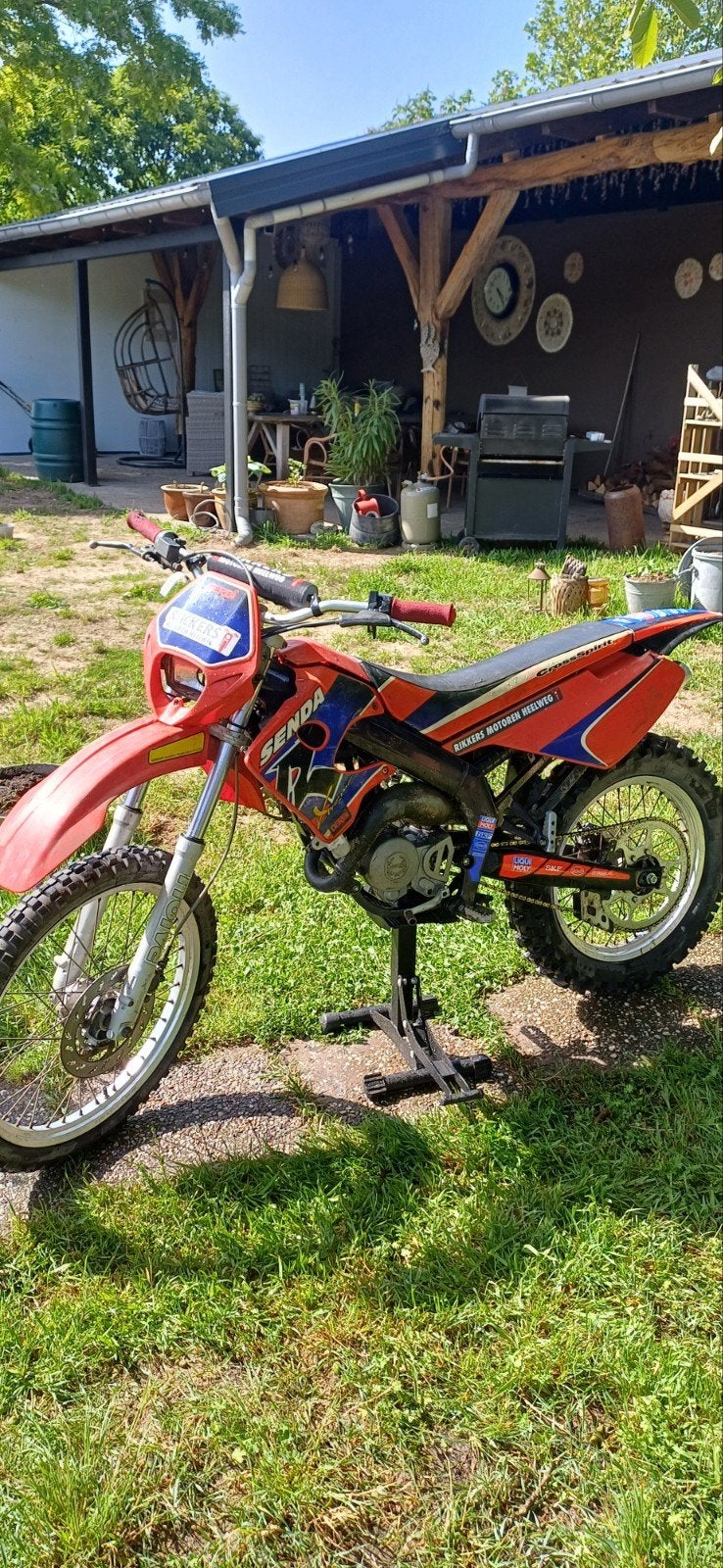 Derbi senda crossbrommer 77cc, Fietsen en Brommers, Brommers | Derbi, Ophalen, 77 cc