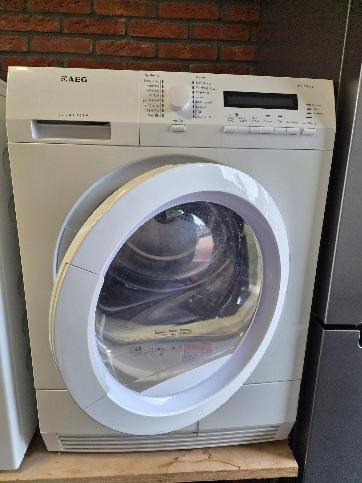 AEG Lavatherm Condensdroger, Ophalen, Gebruikt, 8 tot 10 kg, Voorlader