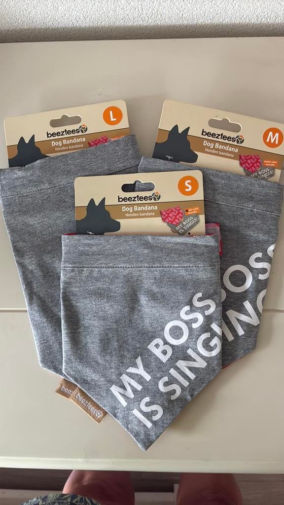 Honden bandana/sjaaltje 3 maten NIEUW, Dieren en Toebehoren, Ophalen of Verzenden, Nieuw