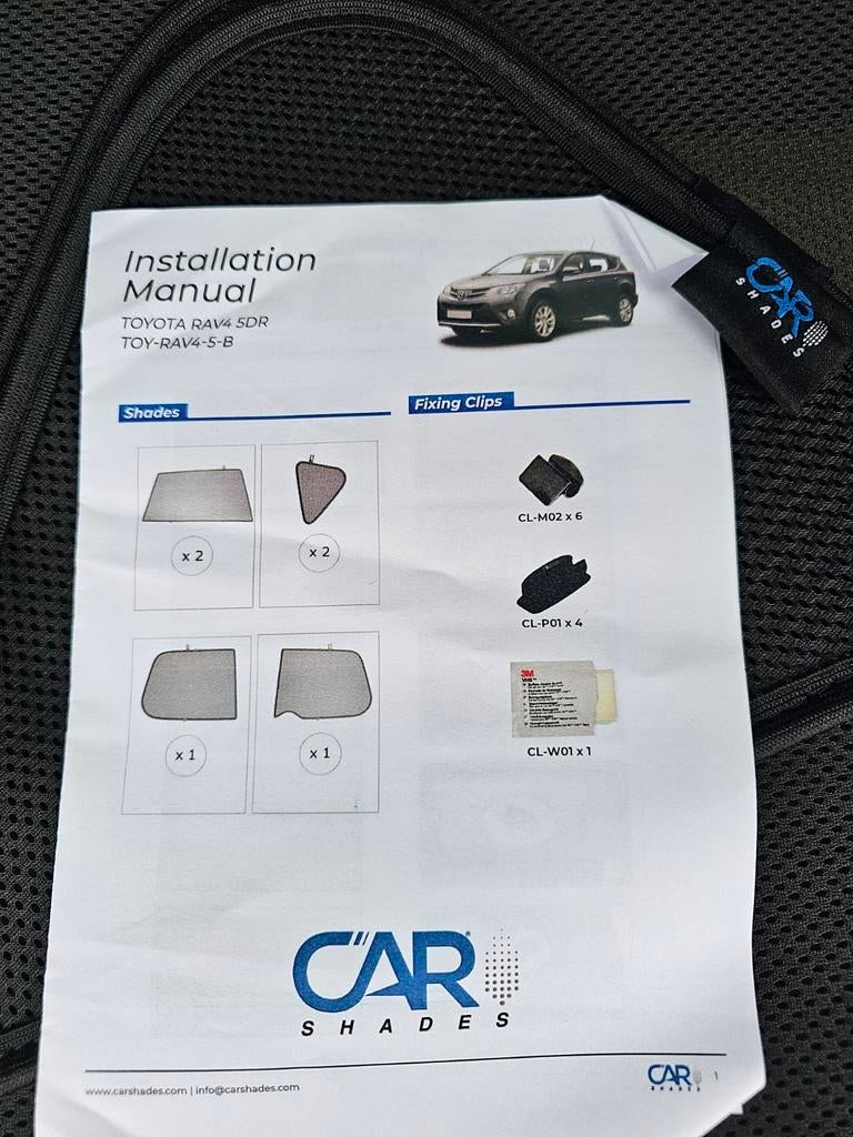 Car Shades Auto Zonnenscherm Set voor Toyota RAV4 5-deurs 20, Auto diversen, Auto-accessoires, Zo goed als nieuw, Ophalen of Verzenden