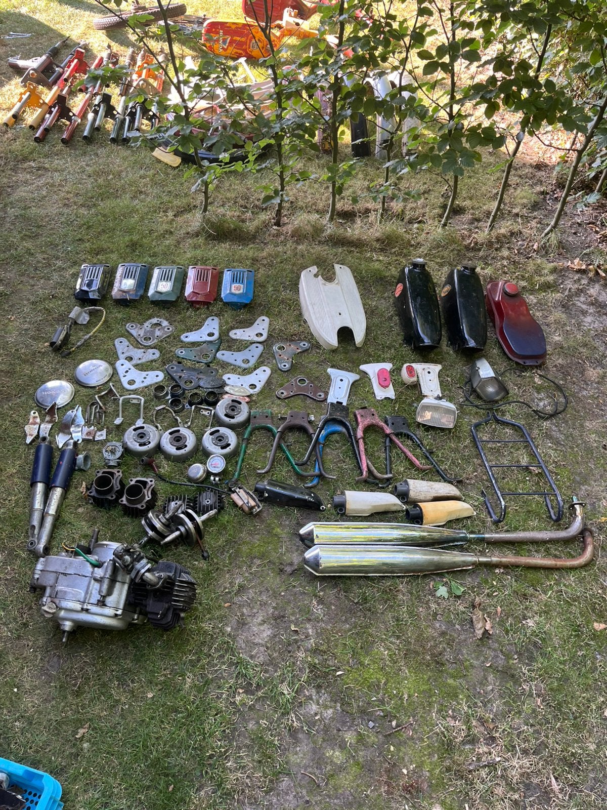 Lot onderdelen honda amigo novio, Fietsen en Brommers, Ophalen of Verzenden