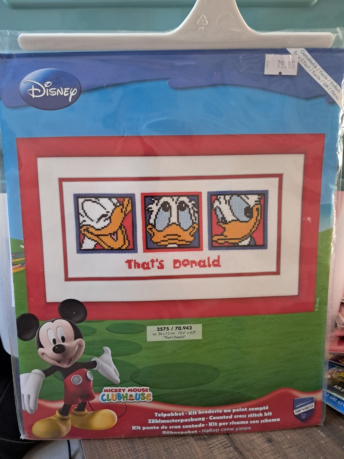 Disney Donald Duck Borduurpakket - That's Donald, Ophalen of Verzenden, Nieuw, Handborduren, Borduurpakket
