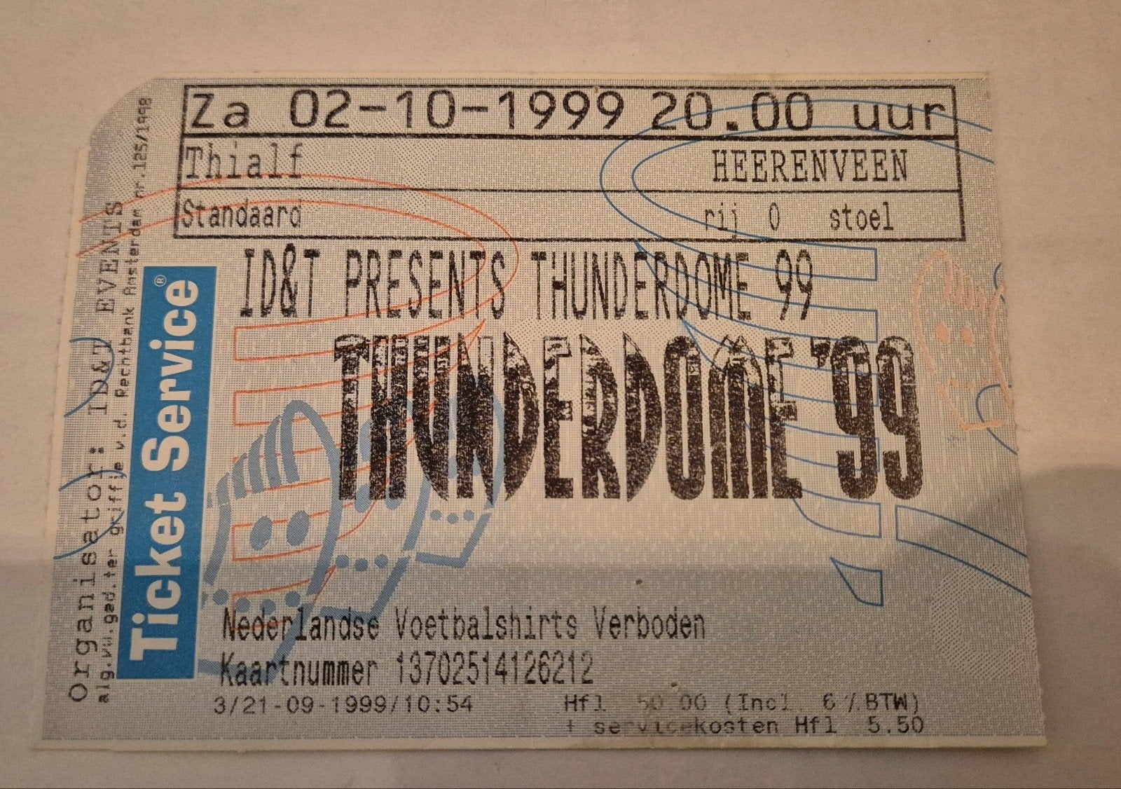 4 Thunderdome tickets, Verzamelen, Ophalen of Verzenden