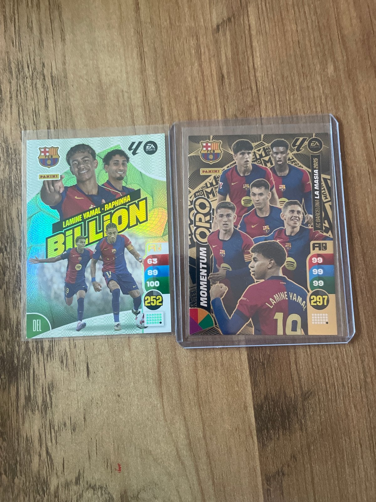 Panini Adrenalyn XL FC Barcelona Lamine Yamal Raphinha, Ophalen of Verzenden, Zo goed als nieuw, Buitenlandse clubs, Spelerskaart