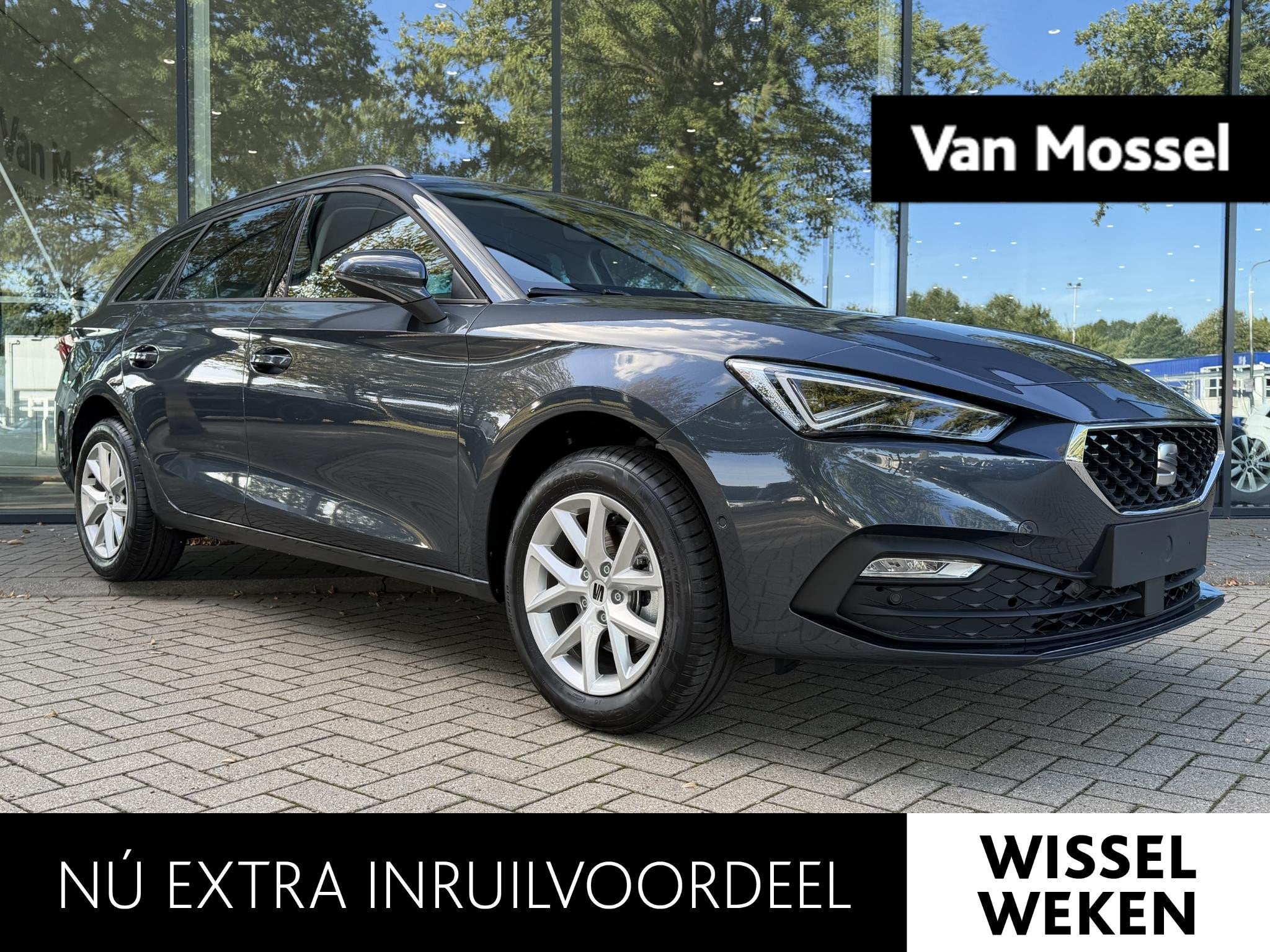 SEAT Leon Sportstourer 1.5 eTSI Style Business Intense 115 P, Auto's, Dealer onderhouden, Stof, 1498 cc, Euro 6