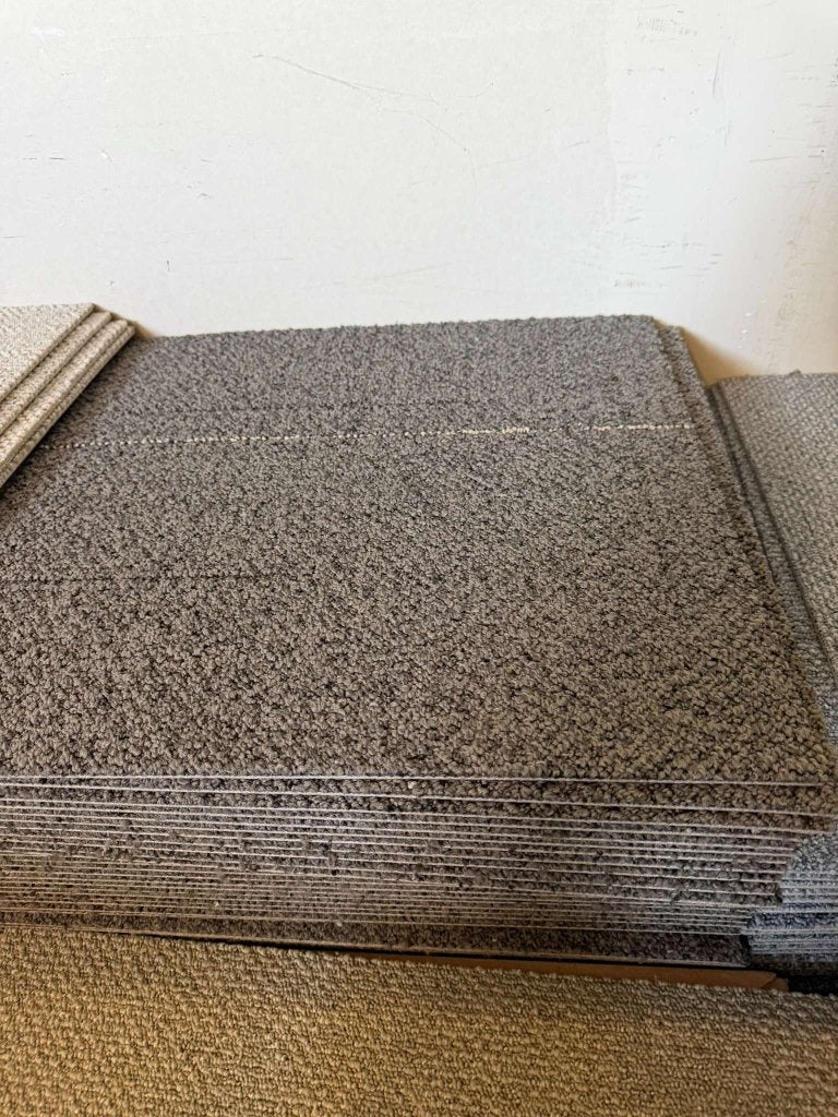 Partij Desso tapijttegels B-keus Grijs 50x50cm nieuw #05, Niet ingevuld, Nieuw, Geel, Tapijttegels