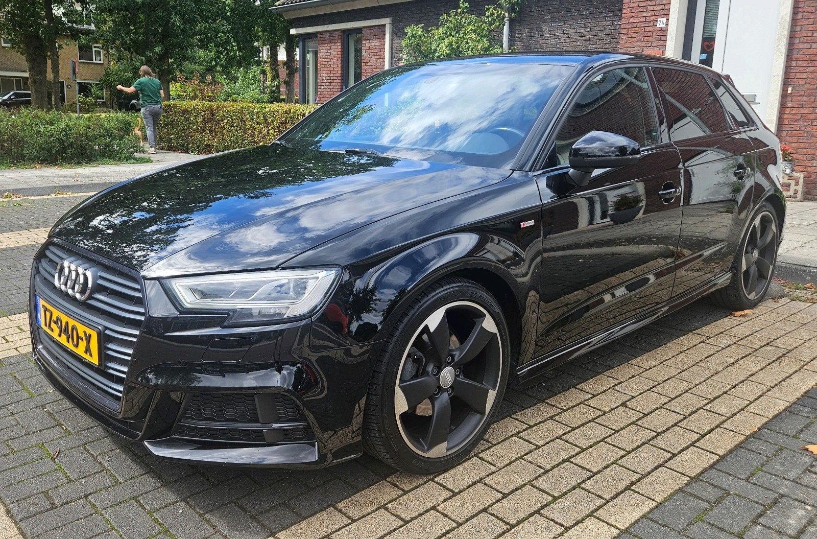 Audi A3 Sportback 35 TFSI CoD 150pk 3x S Line 2018 Zwart, Voorwielaandrijving, Dealer onderhouden, Zwart, 4 cilinders