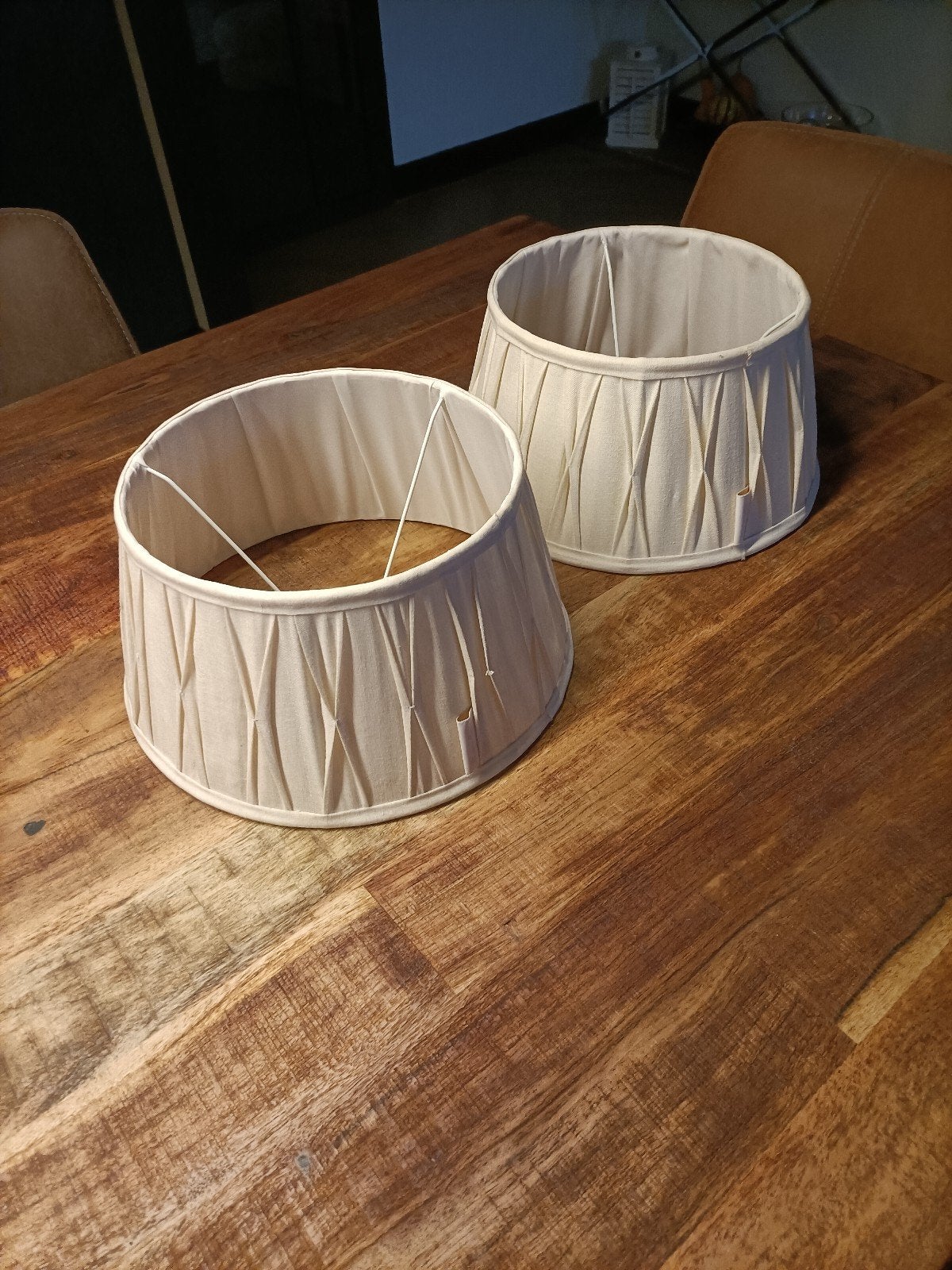 Rivièra Maison licht beige lampenkap, Tafellamp, Beige, Rond, Ophalen of Verzenden