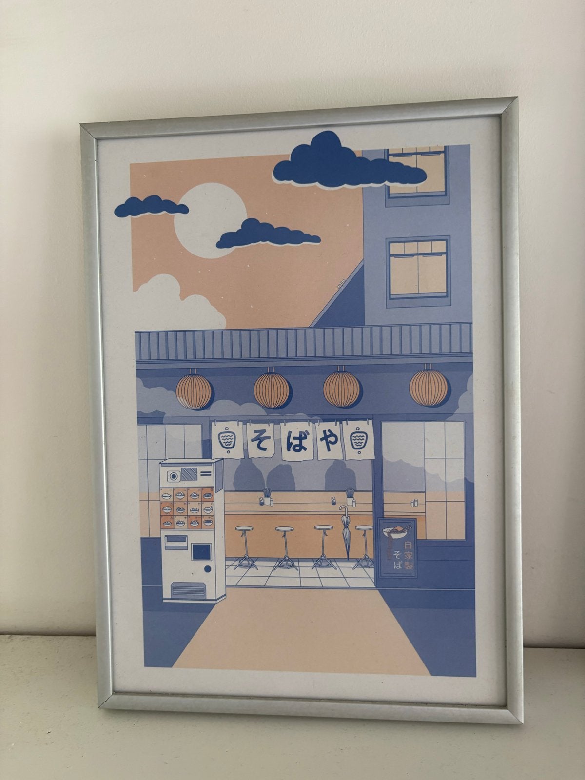 Set van 3 Japanse kunstprints in lijst, Ophalen, Zo goed als nieuw, Print, Minder dan 50 cm