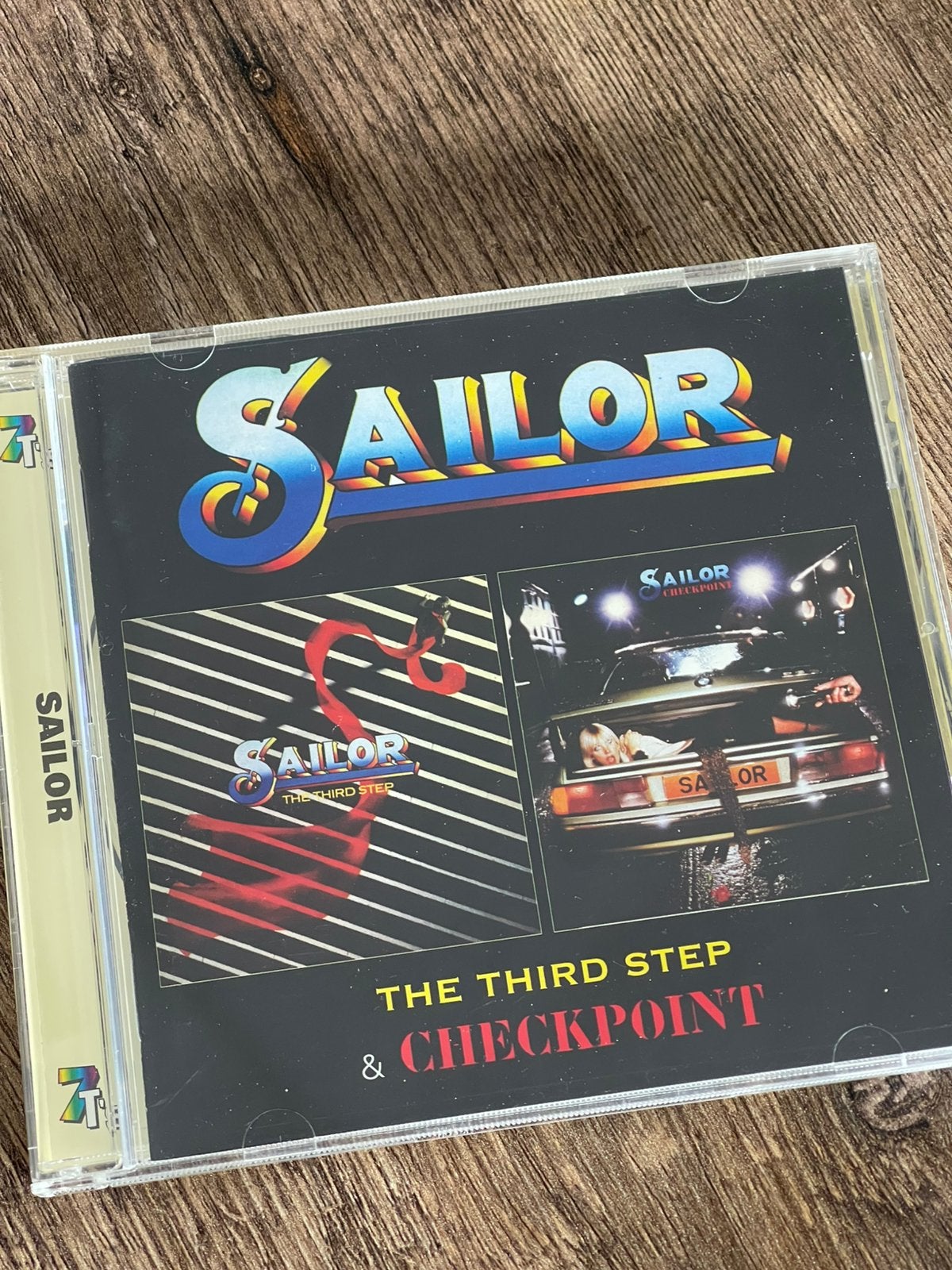 Sailor - Third Step + Checkpoint 2 lp op 1 cd - 7T’s records, Verzenden, Zo goed als nieuw