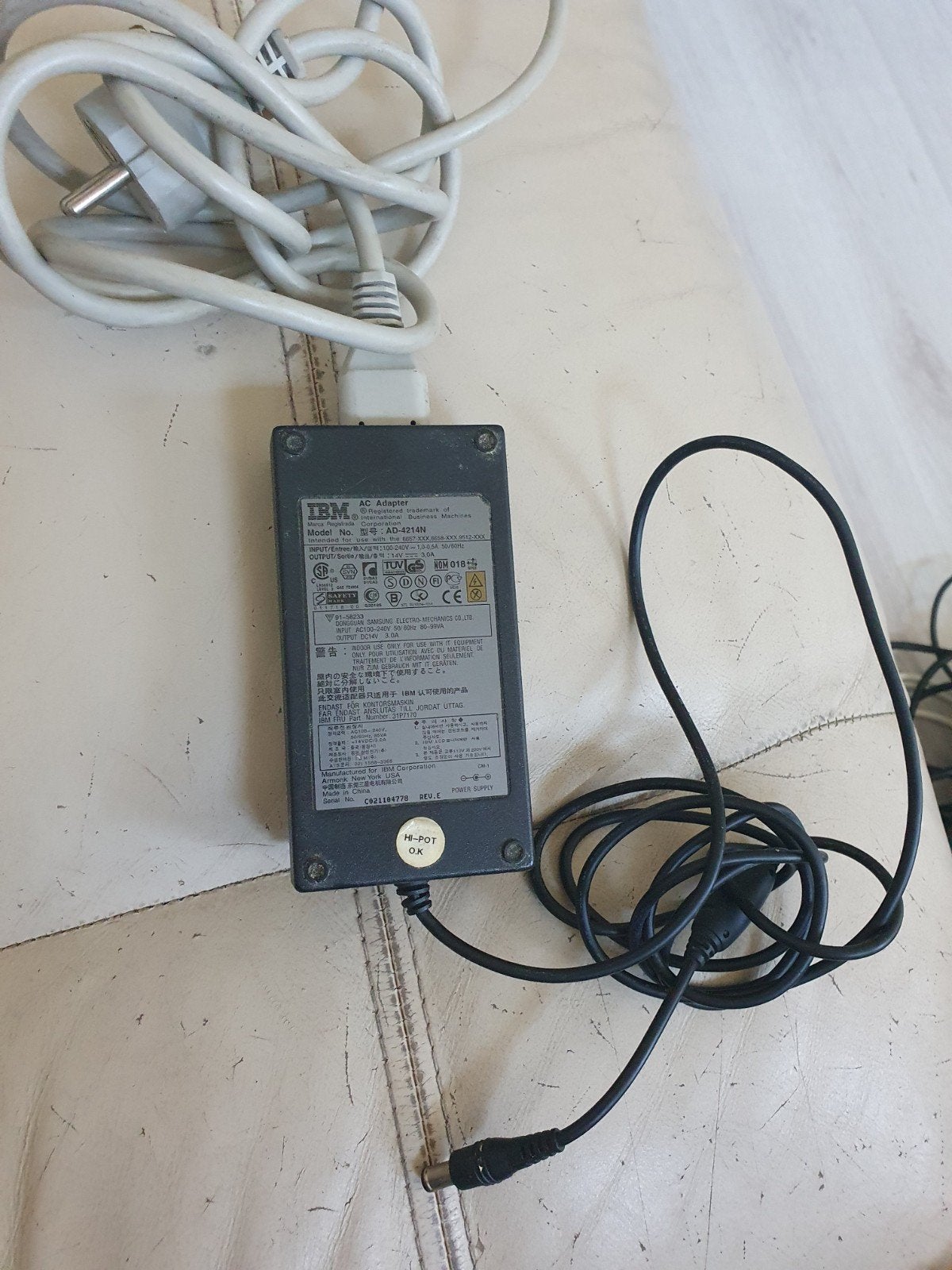 IBM AC Adapter AD-4214N - Oude Laptop Oplader, Ophalen, Gebruikt