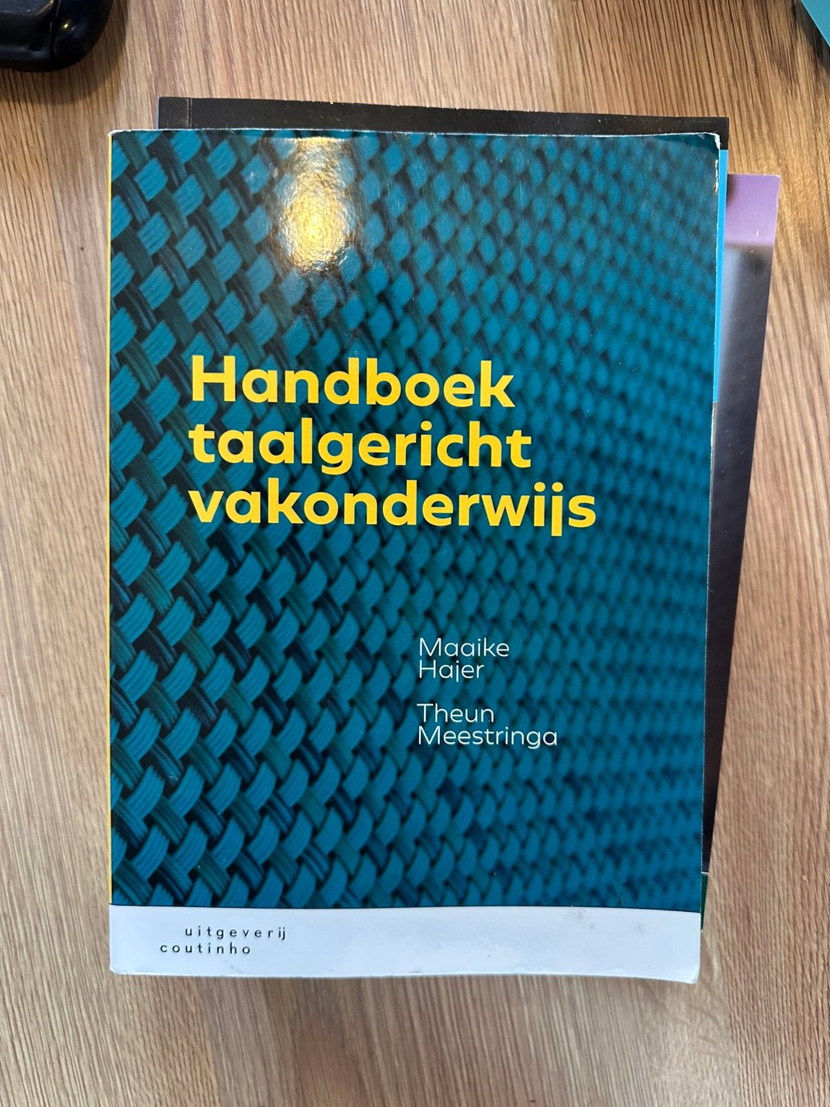 Handboek taalgericht vakonderwijs, Ophalen of Verzenden, Beta, Zo goed als nieuw, HBO