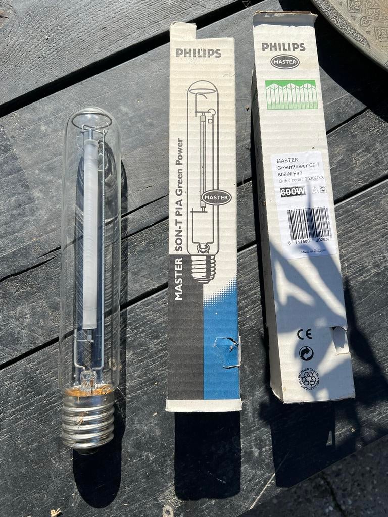 2x Nieuwe Philips 600W Groeilampen voor Tuin, Ophalen of Verzenden, Nieuw
