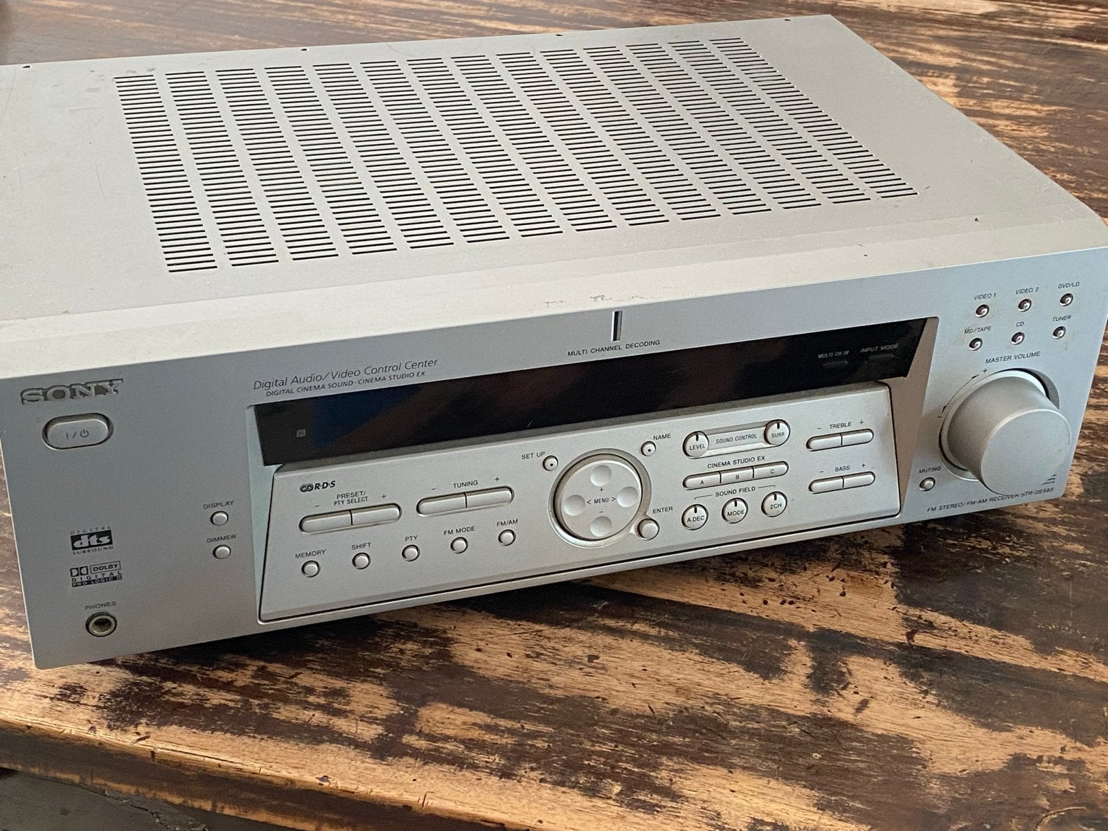 Sony STR-DE585 FM Stereo/FM-AM Receiver, Ophalen of Verzenden, Sony, 120 watt of meer, Gebruikt