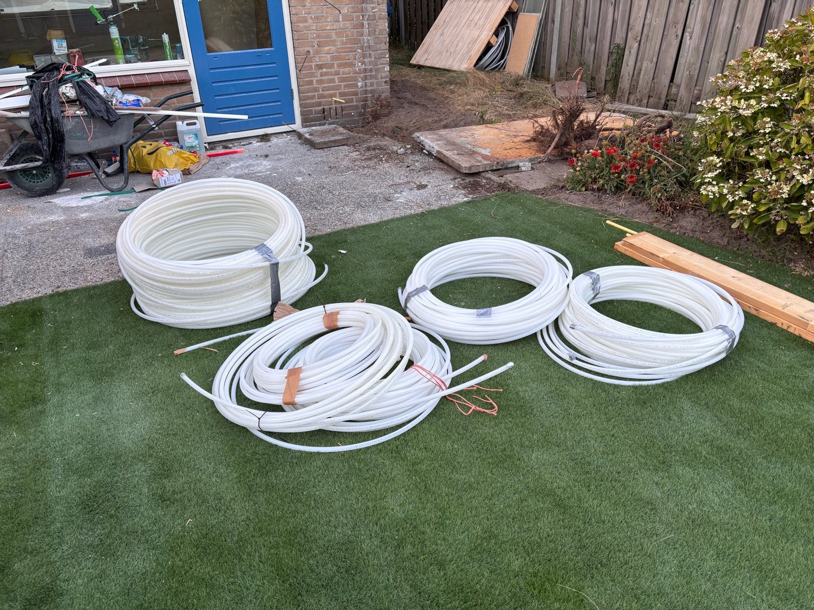 Vloerverwarming buizen - diverse lengtes, Ophalen, Overige materialen, Gebruikt, 6 meter of meer
