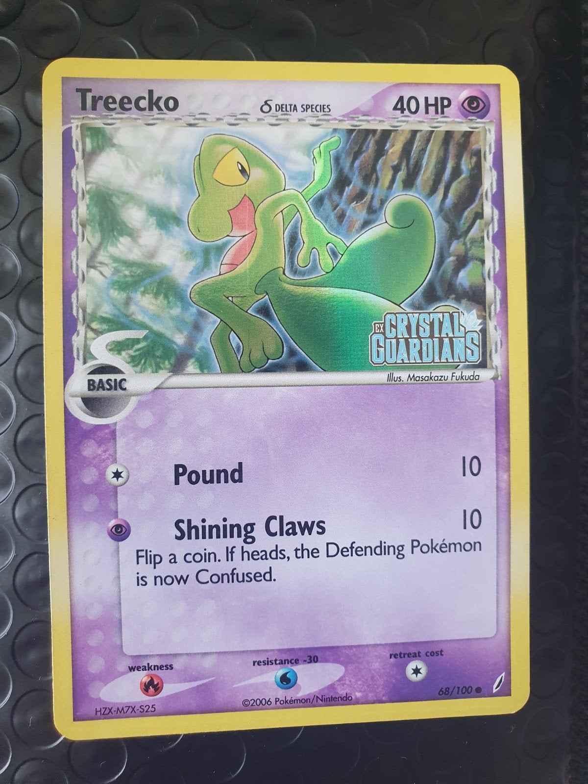 Treecko 68/100 ex crystal guardians holo pokemon kaart, Ophalen of Verzenden, Zo goed als nieuw, Losse kaart