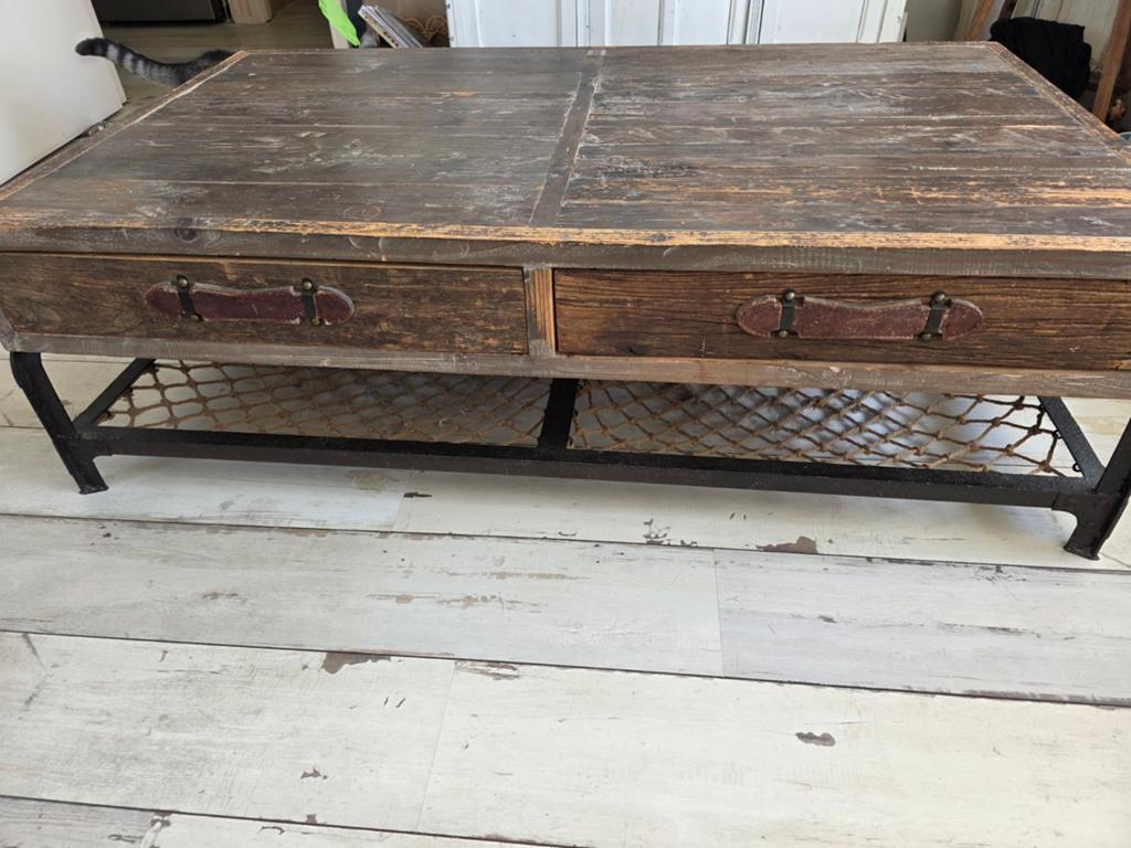 Rivièra Maison Hampton Cruise Salontafel – Industrieel /Hout, Ophalen, Gebruikt, 100 tot 150 cm, 50 tot 100 cm