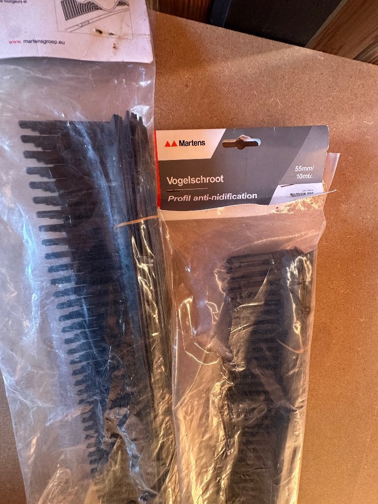 2x Martens vogelschroot 55mm/10m, Doe-het-zelf en Verbouw, Ophalen, Overige materialen, Zwart, Nieuw