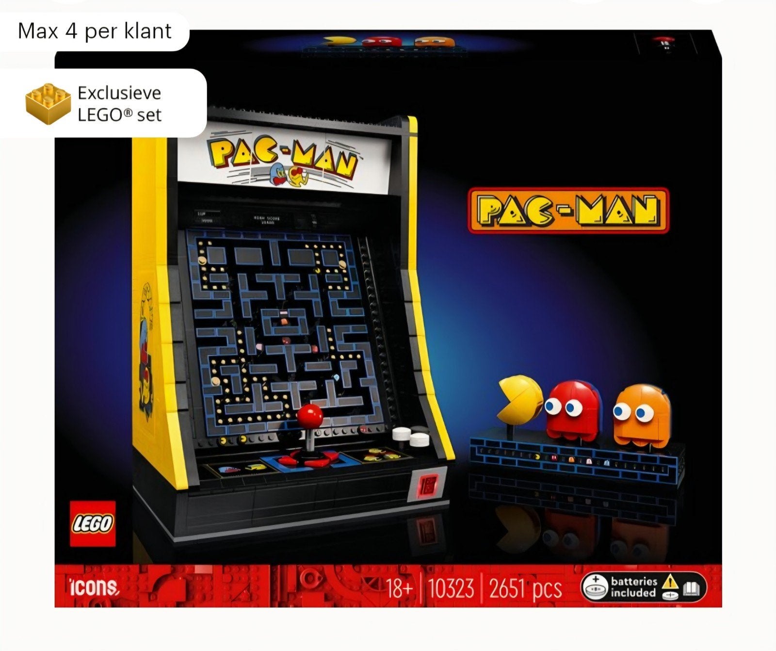 LEGO Icons 10323 PAC-MAN Arcade, Kinderen en Baby's, Lego, Nieuw, Ophalen of Verzenden, Icons