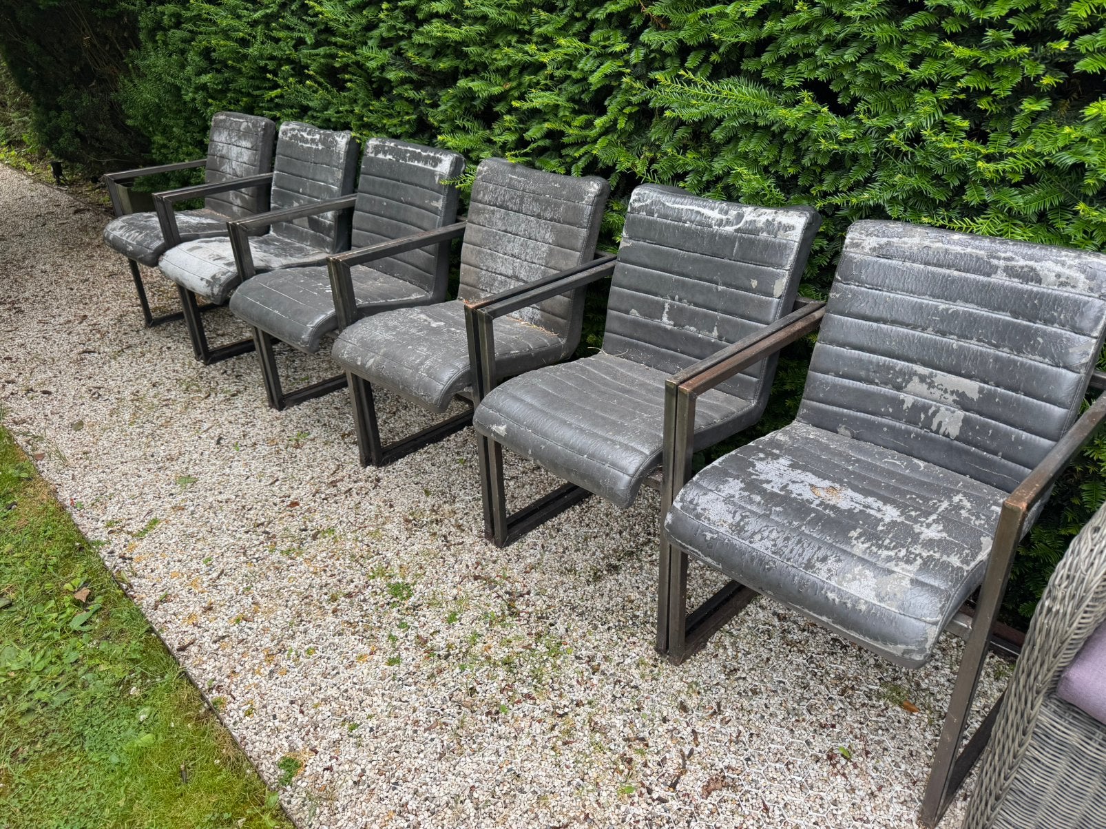 Eetkamer stoelen, Ophalen, Overige materialen, Gebruikt, Grijs