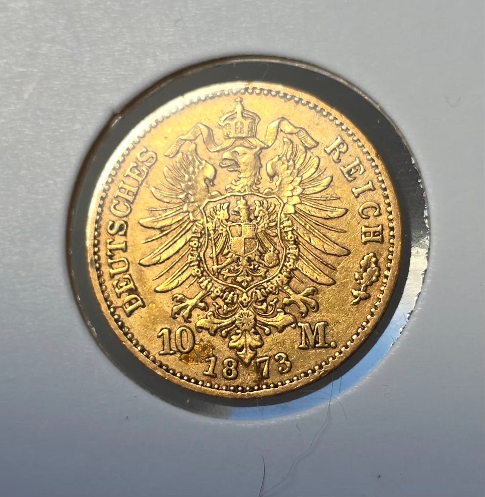 10 mark 1873 Preußen Duitsland, Verzenden, Goud
