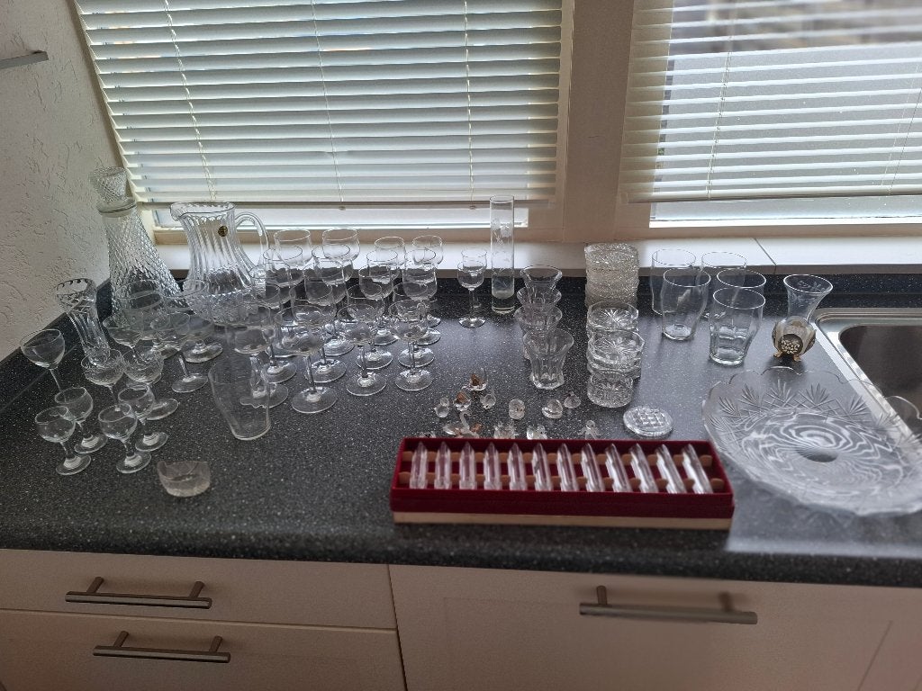 Kristal glas, Ophalen