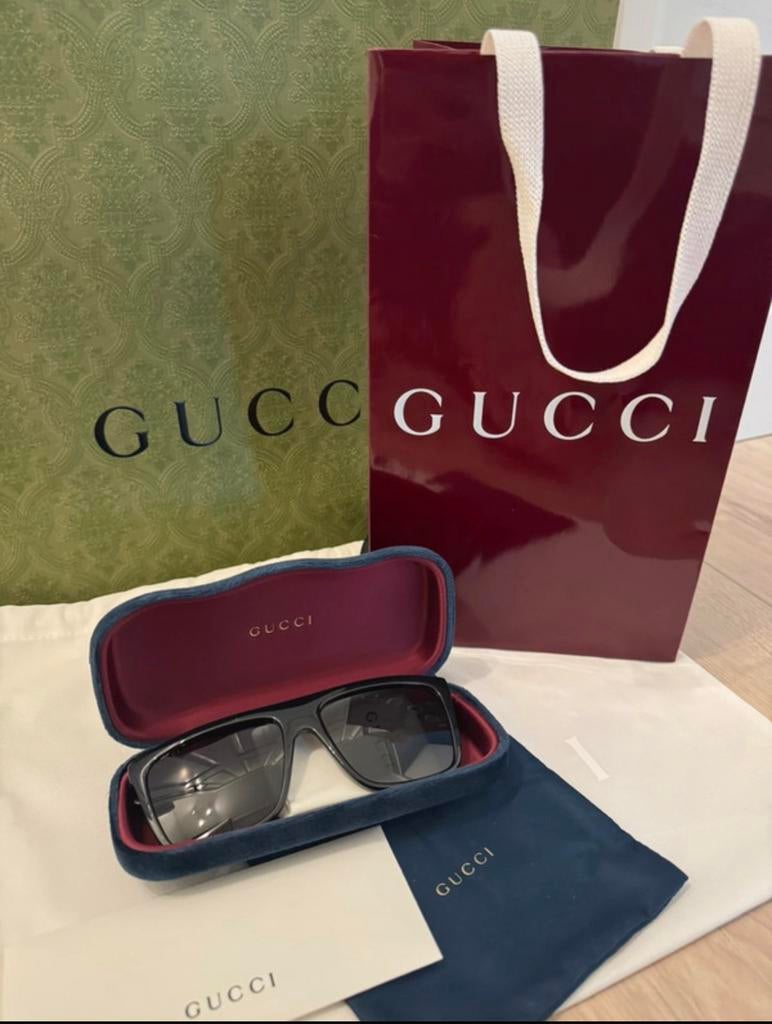Gucci Wayfarer zonnebril NIEUW, Sieraden, Tassen en Uiterlijk, Overige merken, Zonnebril, Zwart, Nieuw