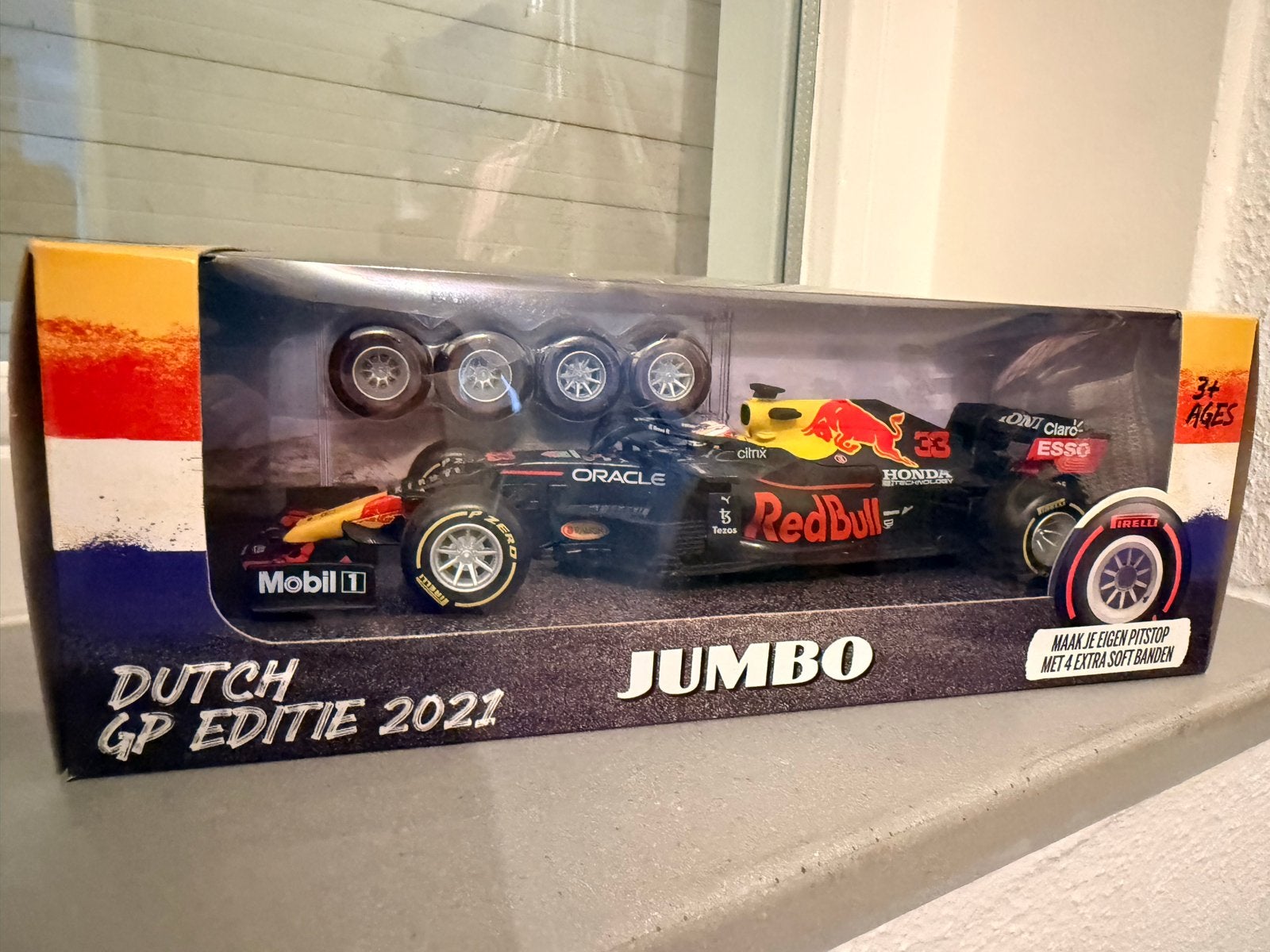 Red Bull Racing RB16B Max Verstappen Dutch GP Editie 2021, Ophalen of Verzenden, Nieuw, Auto, Overige merken