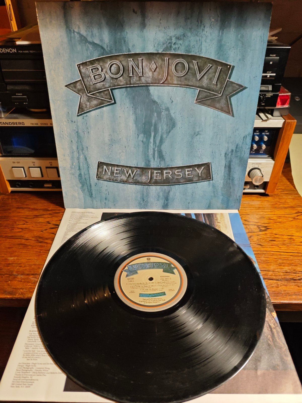 Bon Jovi - New Jersey LP (1988) - Classic Rock Vinyl, LP, Gebruikt, Hard Rock, Originele persing