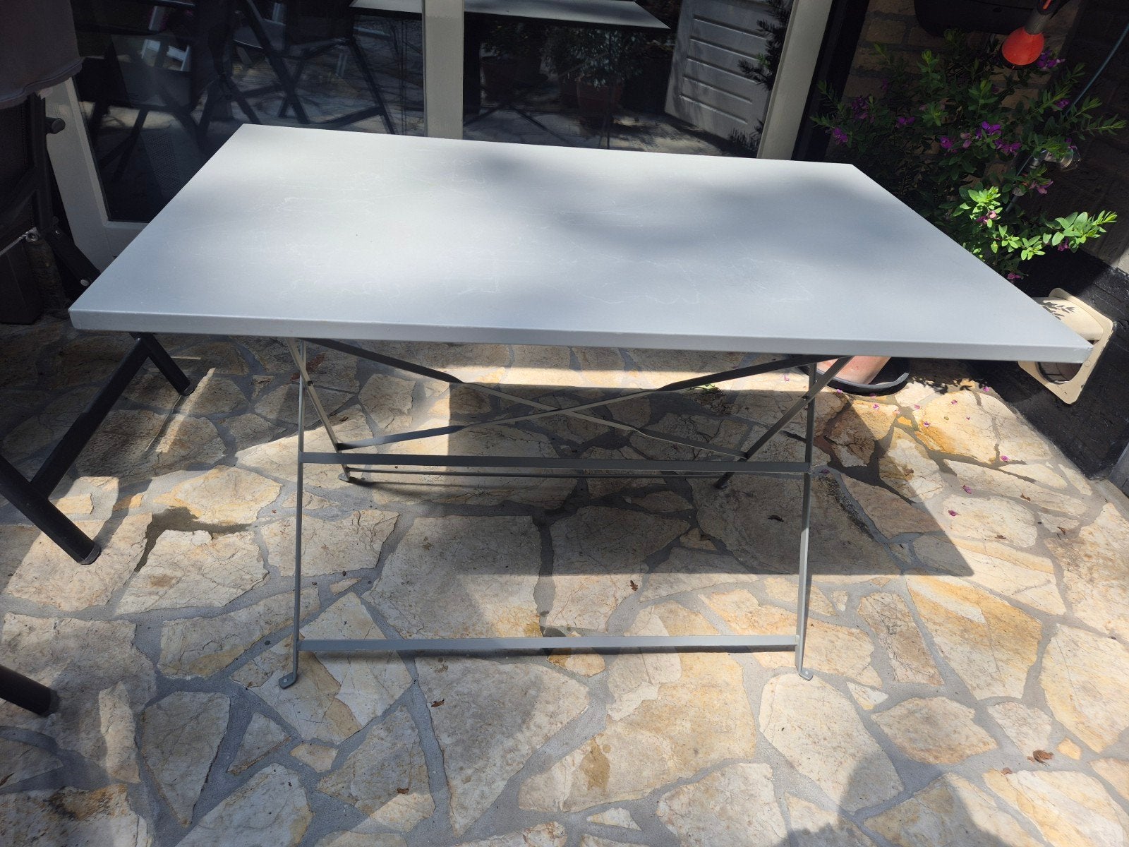 Opvouwbare Campingtafel - 109x69x71 cm - Zeer Plat, Ophalen, Gebruikt, Campingtafel